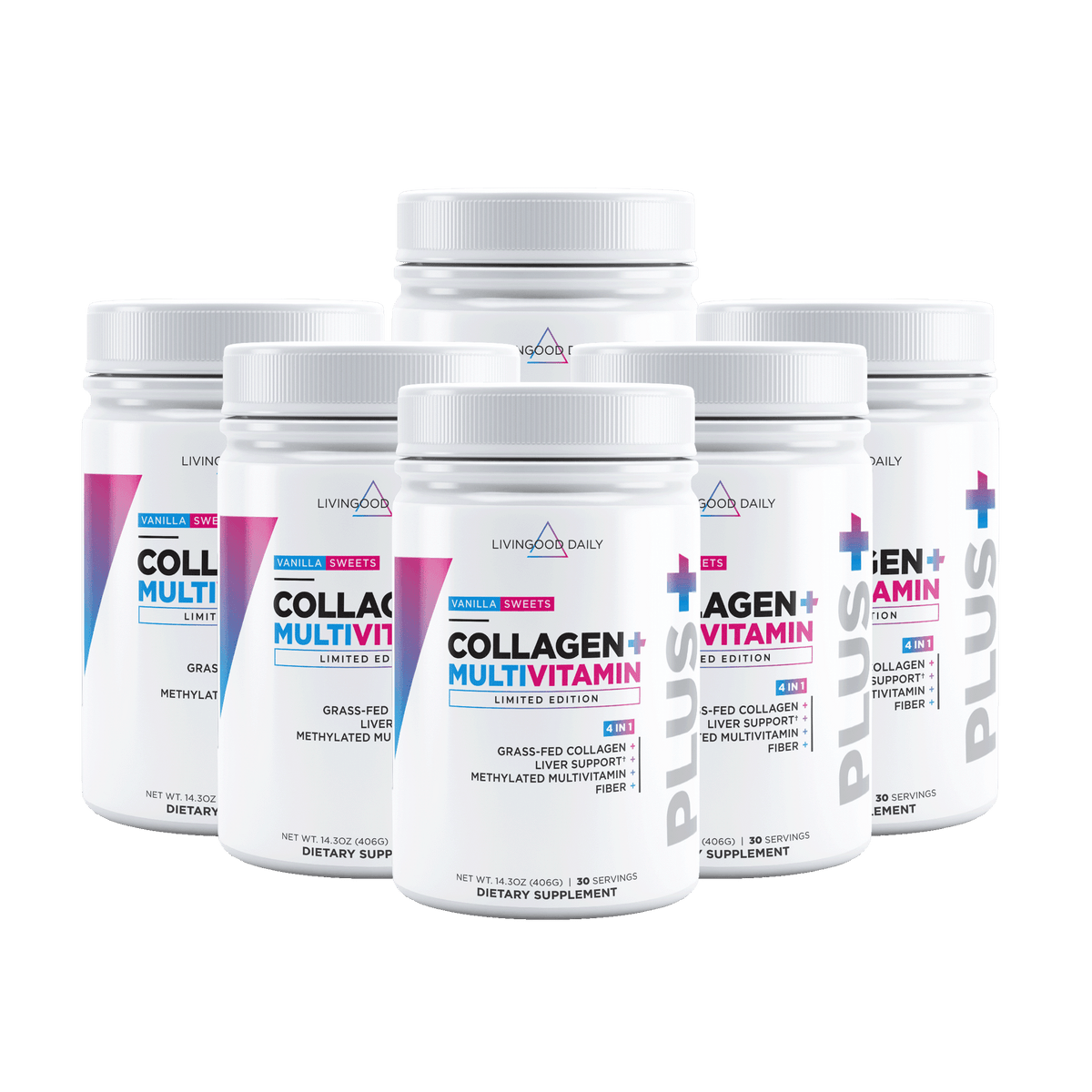 Livingood Daily Collagen + Multi (Vanilla Sweets) 12-Pack