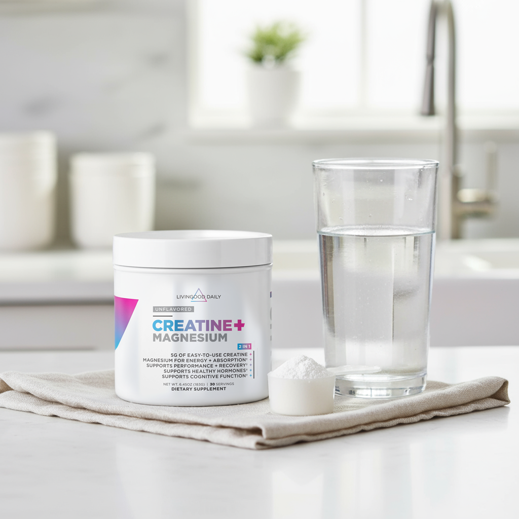 Livingood Daily Creatine + Magnesium (2-Pack)