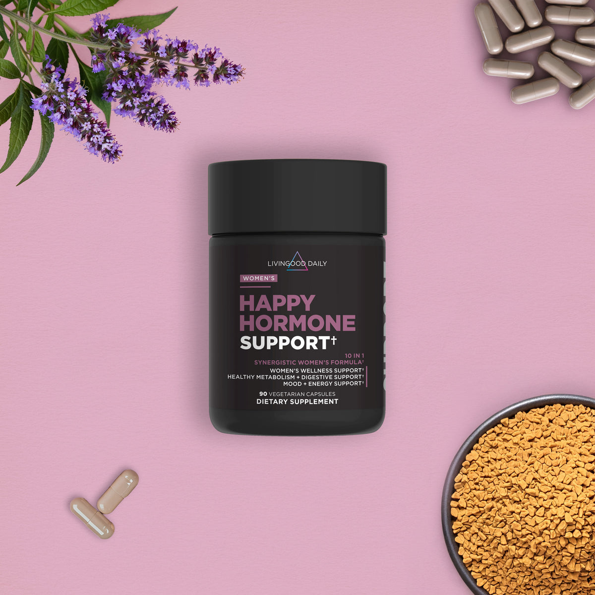 Livingood Daily Women's Happy Hormone Support (2-Pack)