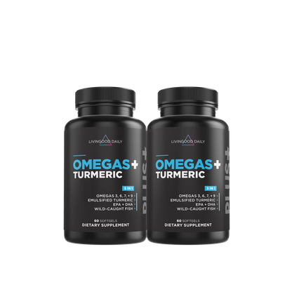 Livingood Daily Omegas + Turmeric (2-Pack)