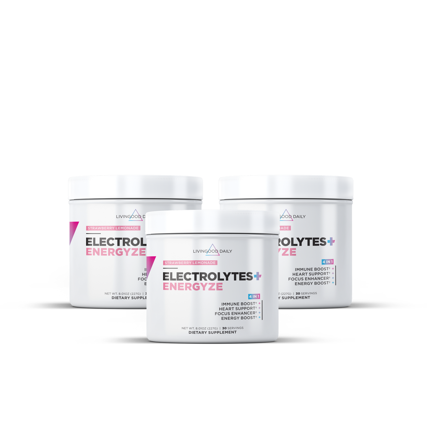 Livingood Daily Electrolytes + Energyze (Strawberry Lemonade)