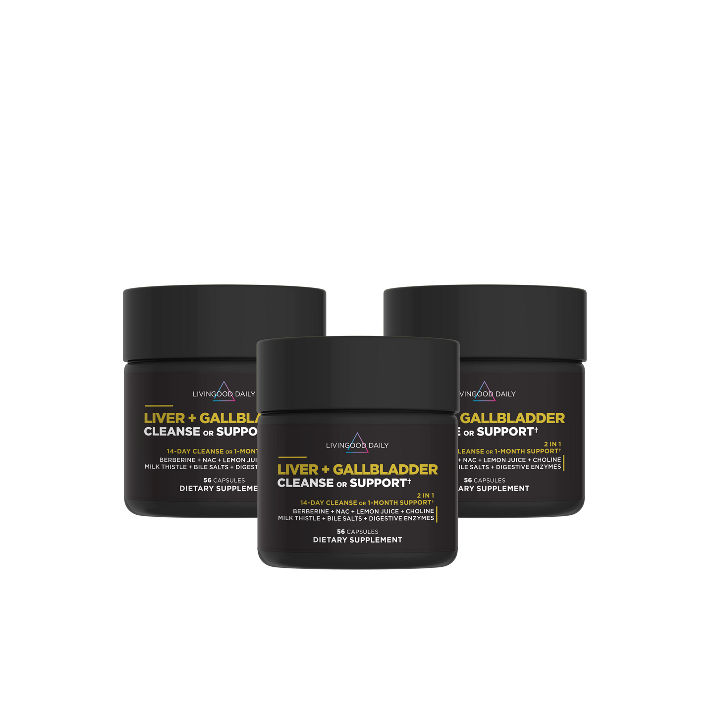 Livingood Daily Liver + Gallbladder Cleanse or Support (3-Pack)