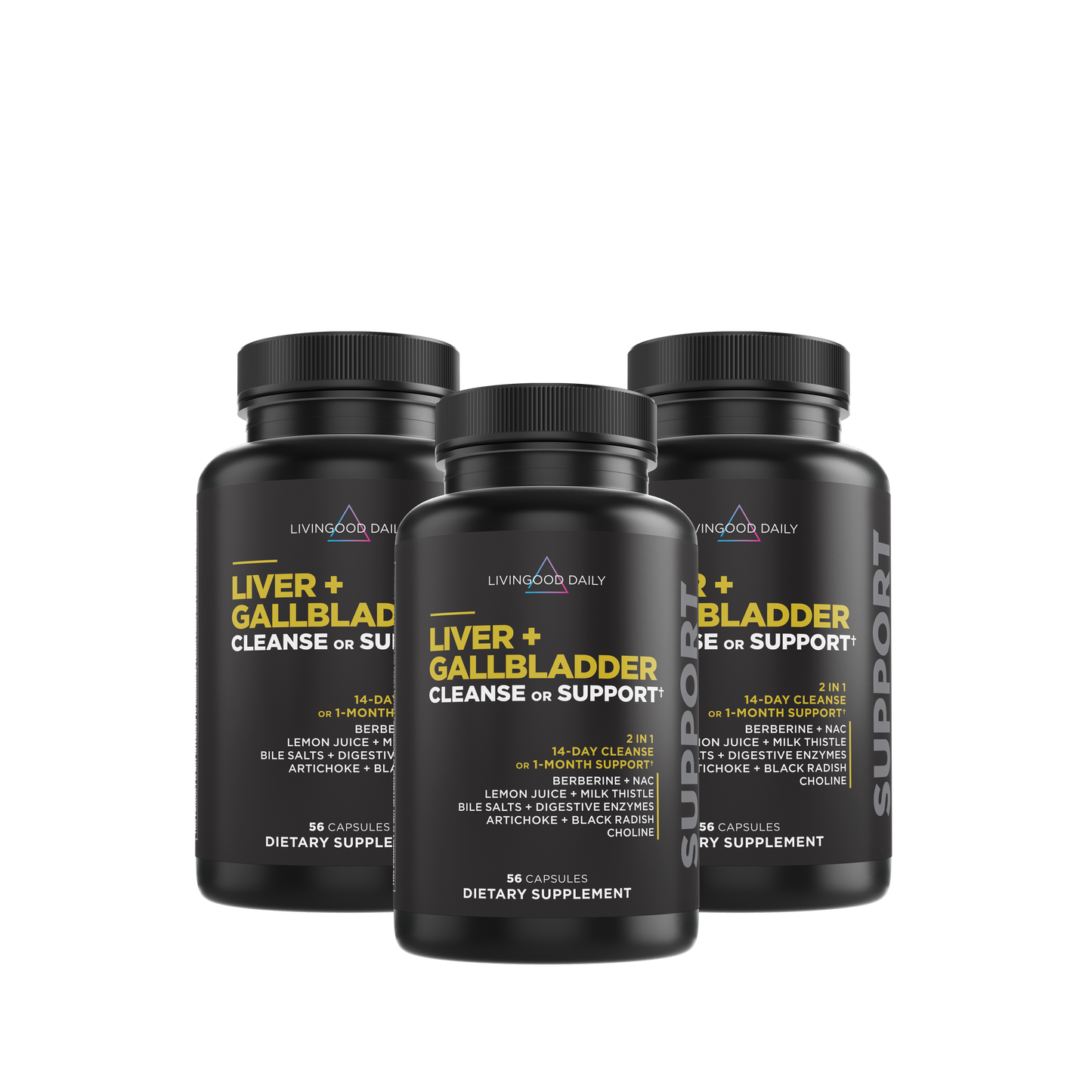 Livingood Daily Liver + Gallbladder Cleanse or Support (3-Pack)
