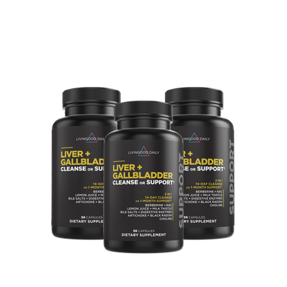 Livingood Daily Liver + Gallbladder Cleanse or Support (3-Pack)