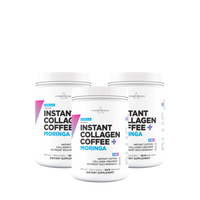 Livingood Daily Instant Collagen Coffee + Moringa (Vanilla) - (3-Pack)