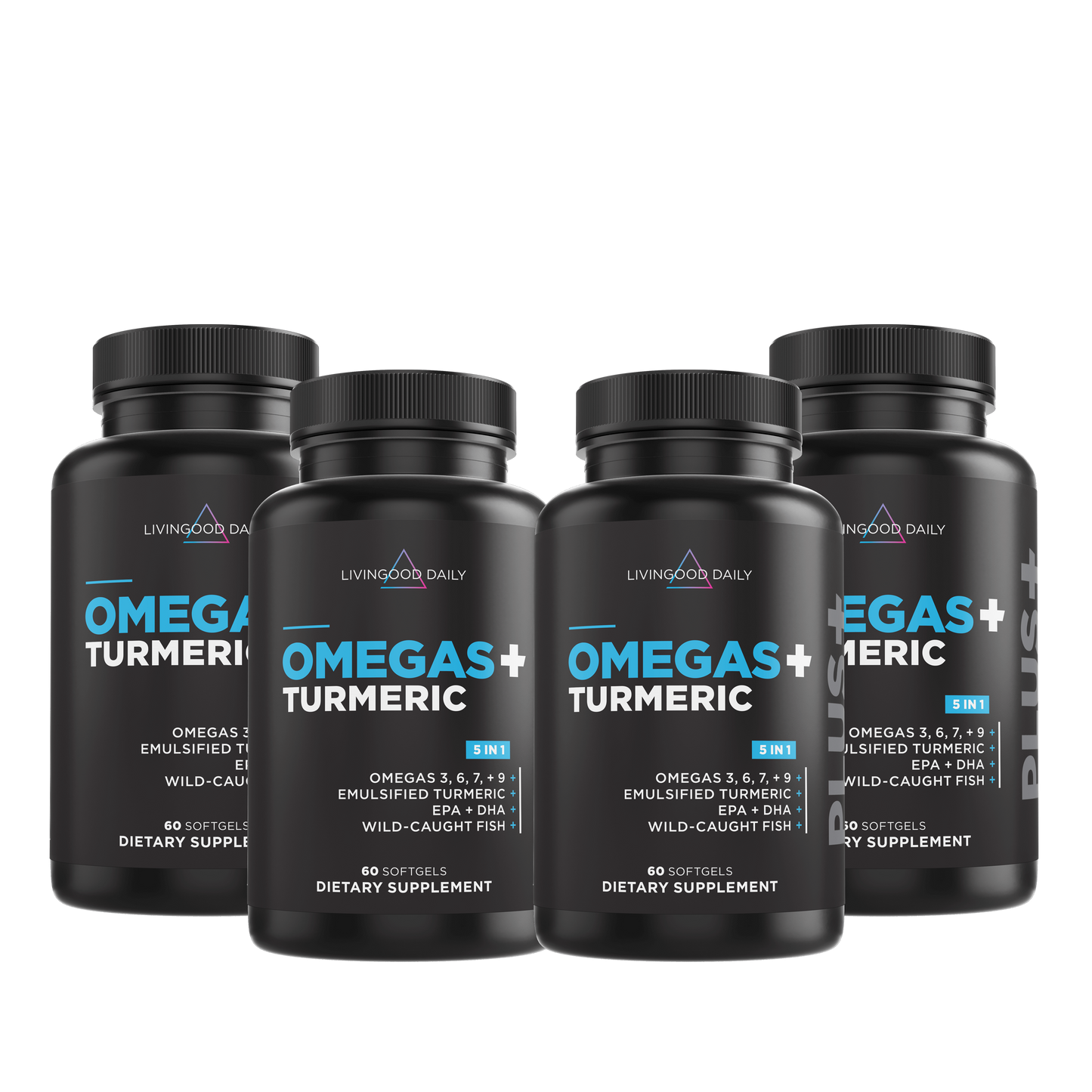 Livingood Daily Omegas + Turmeric (4-Pack)