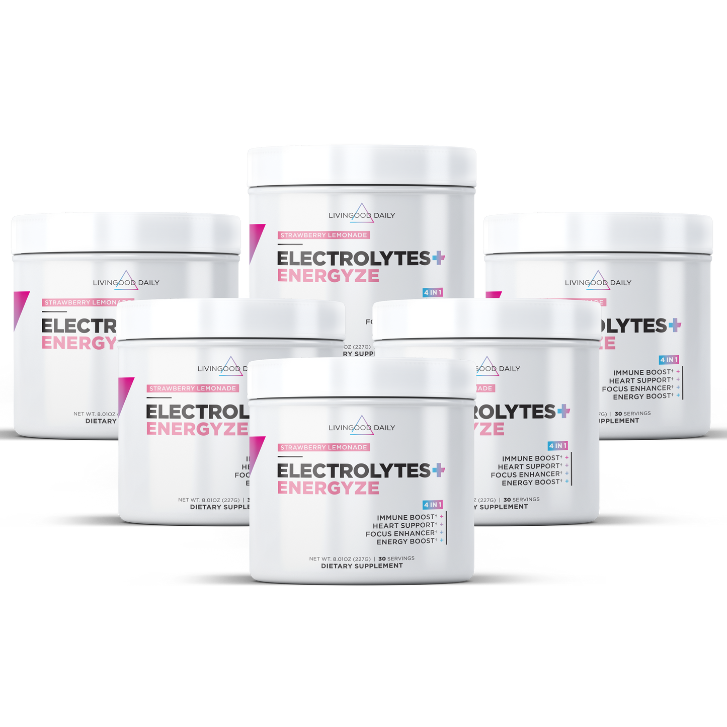 Livingood Daily Electrolytes + Energyze (Strawberry Lemonade)