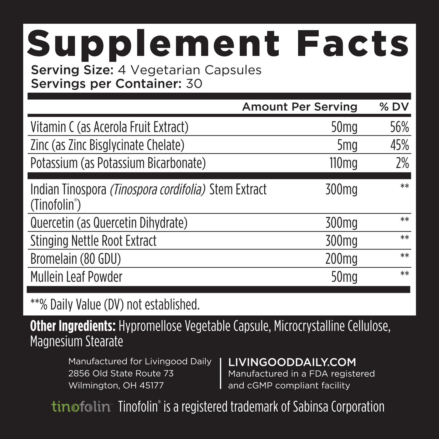 Livingood Daily Allergen Support
