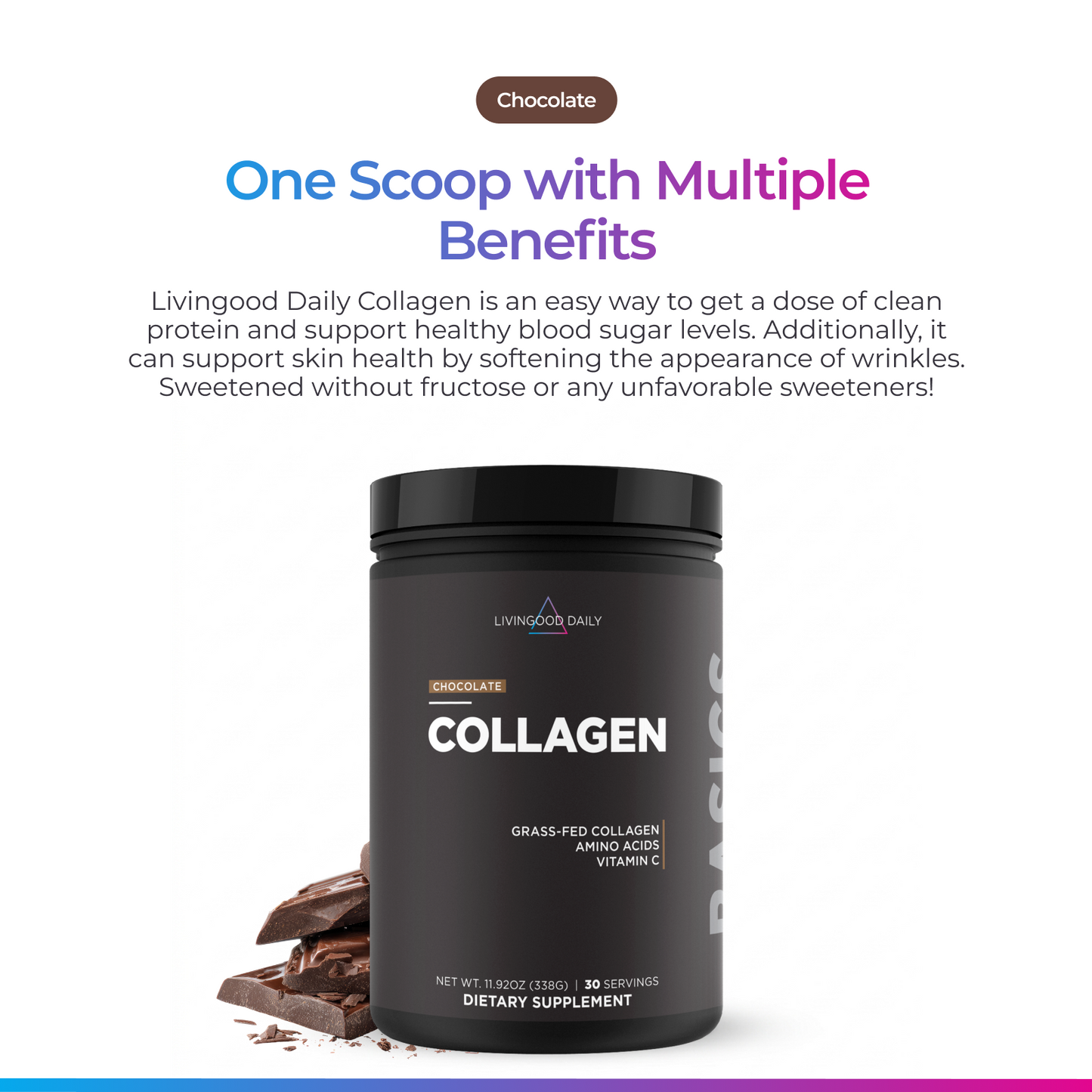 Livingood Daily Collagen (Chocolate)