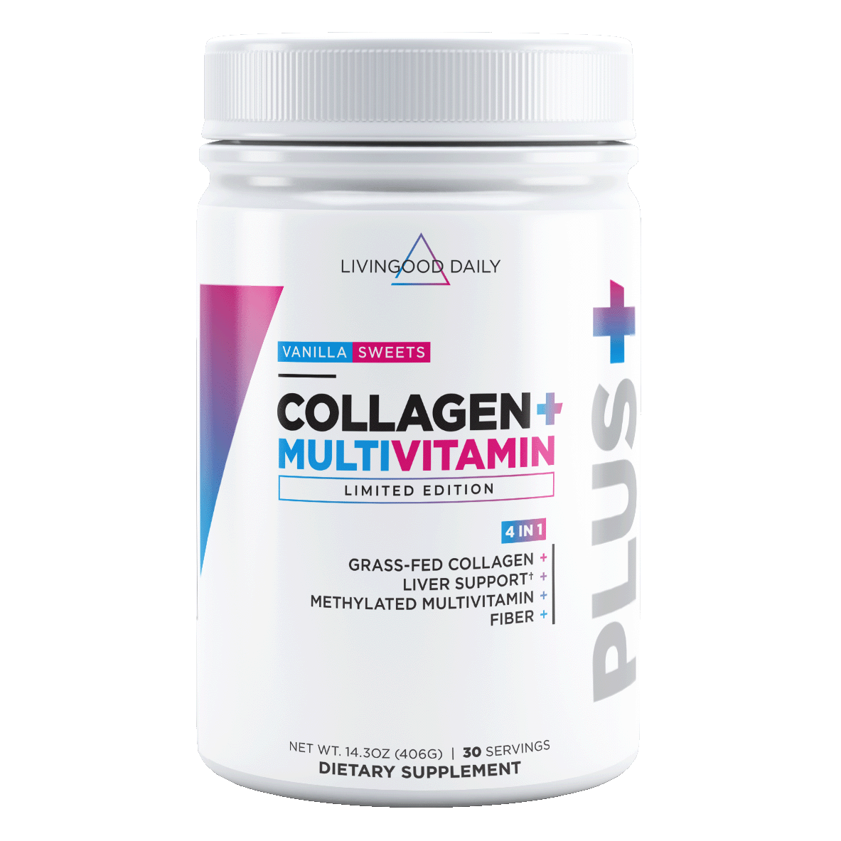 Livingood Daily Vanilla Sweets Collagen + Multivitamin