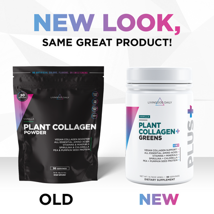 WAREHOUSE DEAL! Livingood Daily Plant Collagen + Greens (Vanilla)